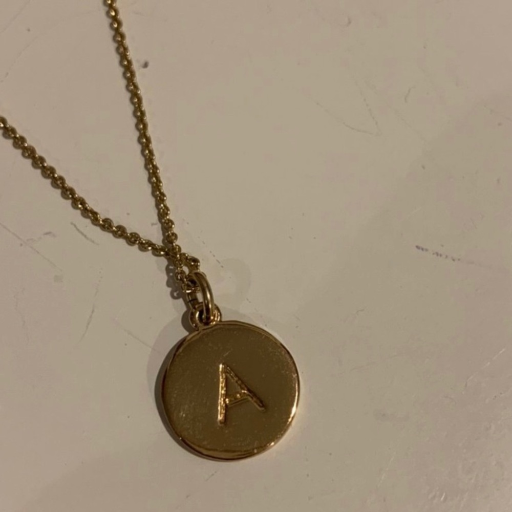 kate spade “one in a million” “A” initial necklace